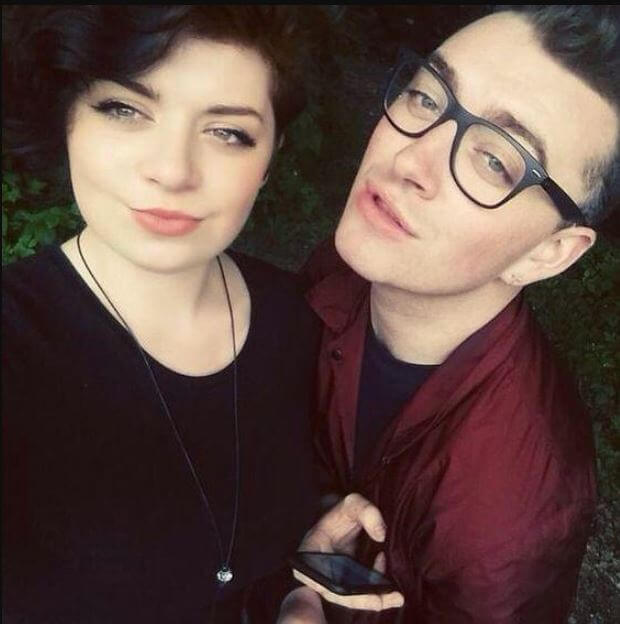 Mabel Smith with her brother Sam Smith.